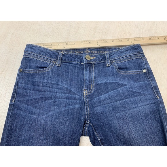 Simply Vera Wang Women's Jeans Size 2‎ Blue Denim Mid-Rise Skinny Jeans 28x30 - Picture 9 of 11
